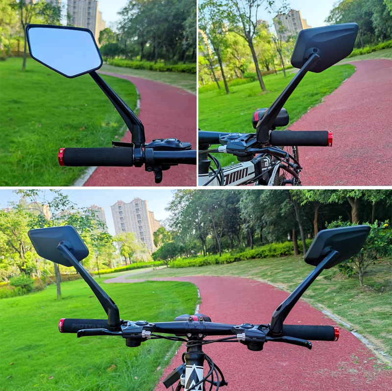 Bike Mirror, Bike Mirrors Handlebar Rear View Mirror, Adjustable Bicycle Mirrors