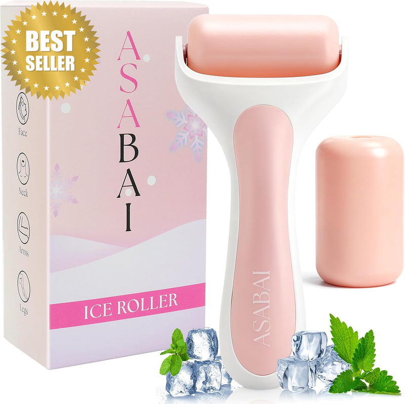 Ice Roller for Face, Premium Facial Ice Roller and 2X Rollers for Long Lasting C