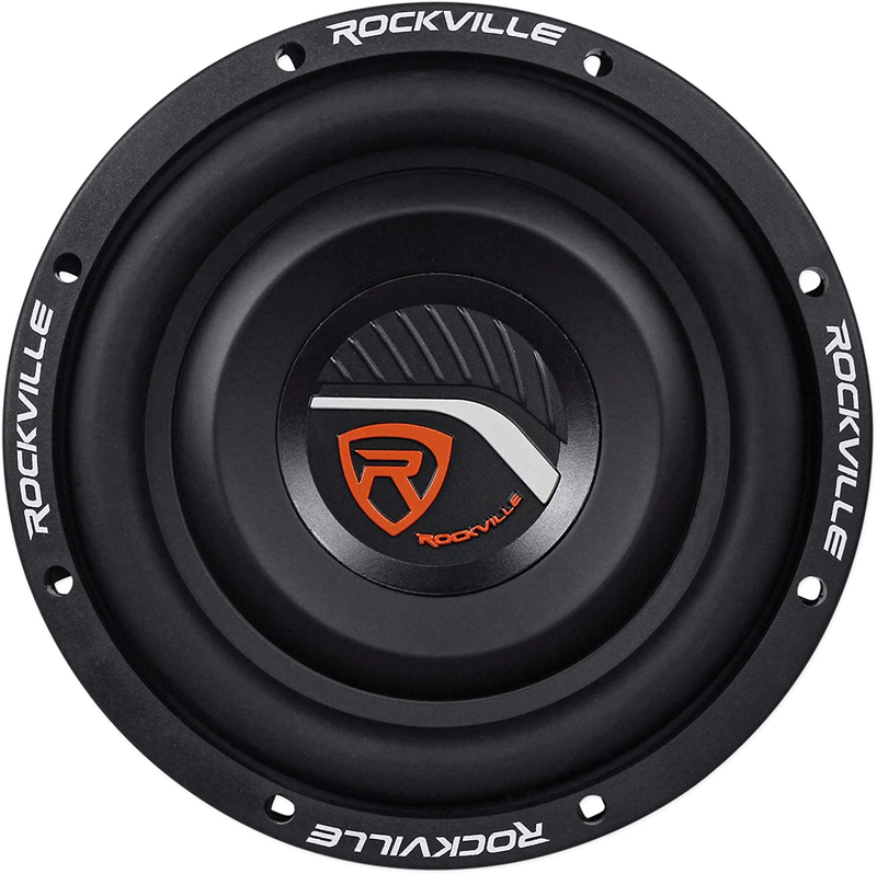 Rockville W8T4-S2 8" Shallow Mount 1000W Car Subwoofer, CEA-