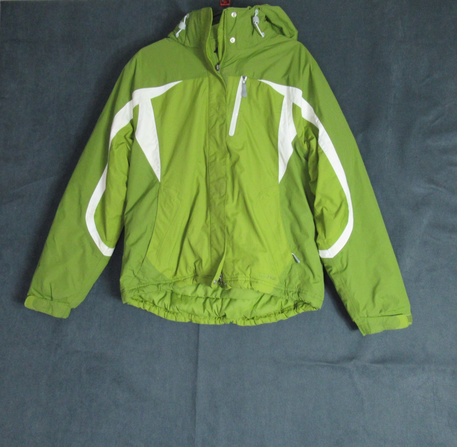 LL Bean Ski Jacket Womens Large Green Snowboard Sled Winter