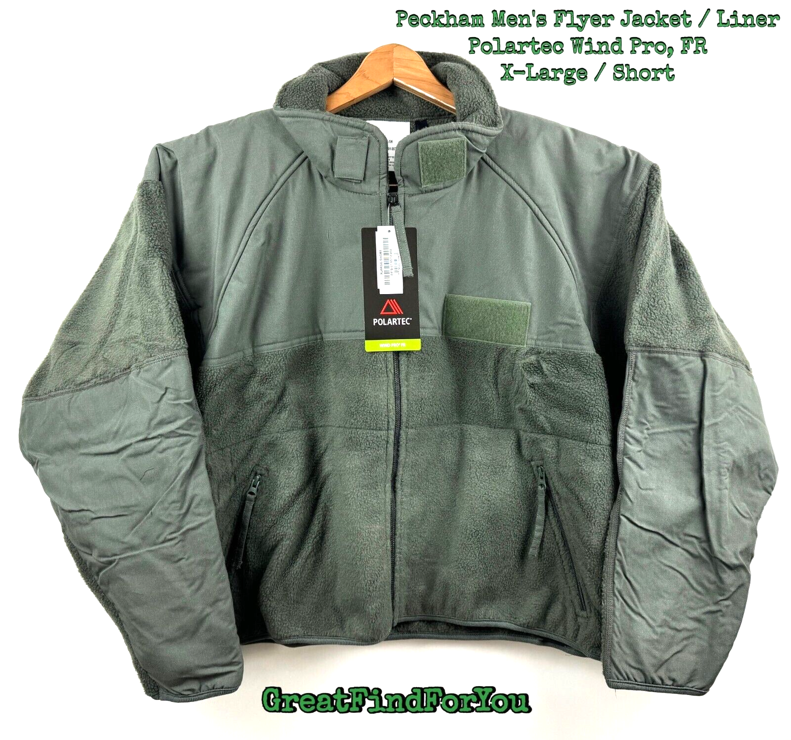 NWT! USGI Peckham Men's Flyer Jacket / Liner Polartec Wind NWT! USGI Peckham Men's Flyer Jacket / Liner Polartec Wind