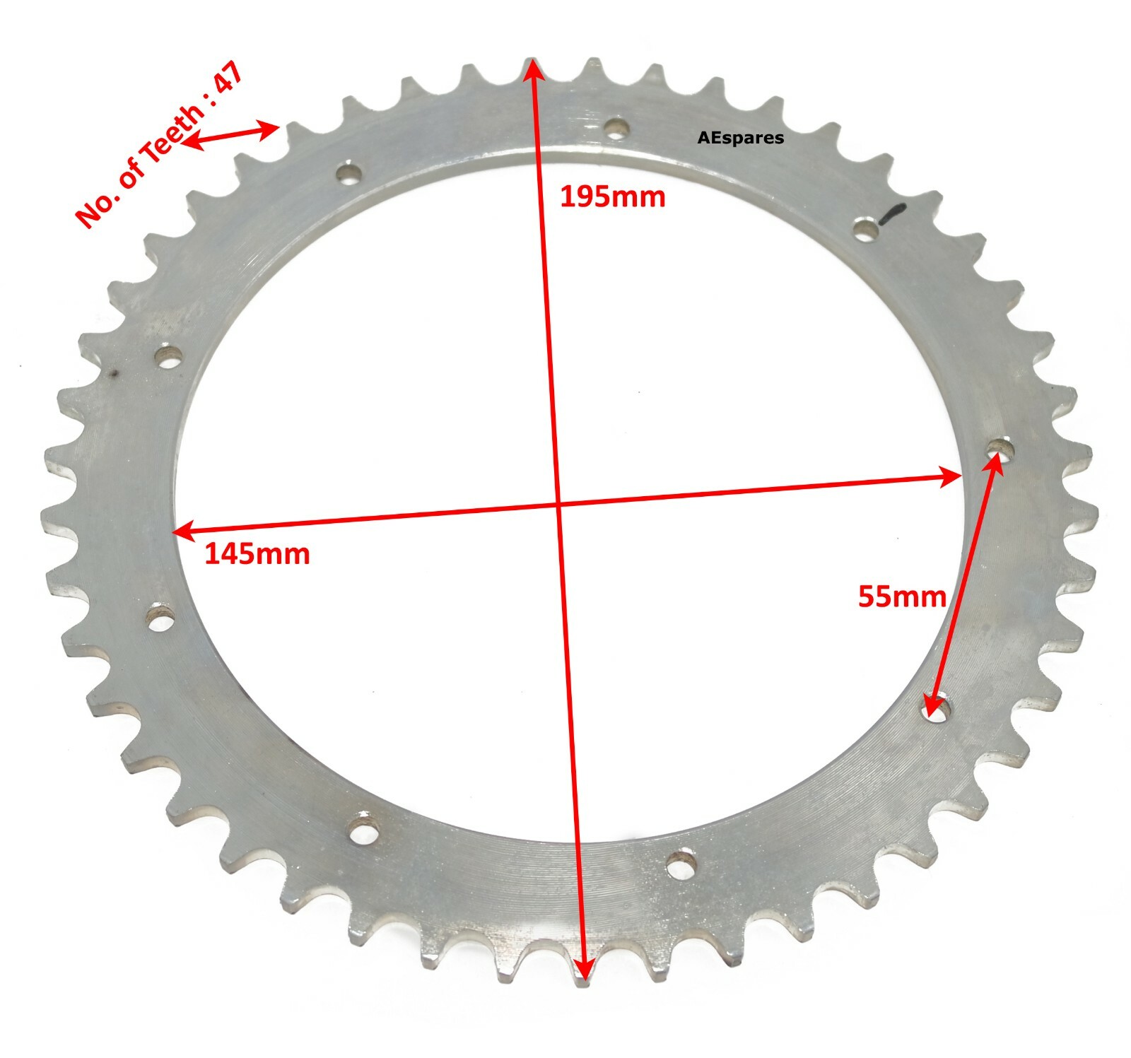 BSA Bantam Front 15 Teeth & Rear 47 Teeth Sprocket Set D1 D3 D5 D7 D10 D14 