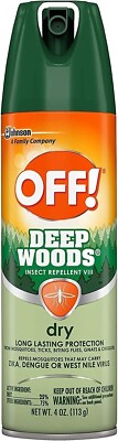 OFF! Deep Woods Insect Repellent Aerosol, Dry, Non-Greasy Formula, 4 oz