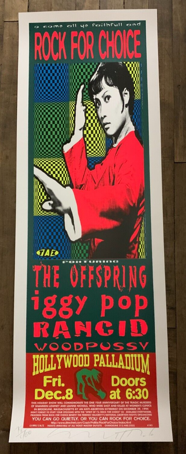 90's Silkscreen Rock Poster By T.A.Z | ビリケン商会