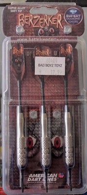 Berzerker Darts Super Alloy Soft Tip American Dart Lines Rufkut Diamond Knurl