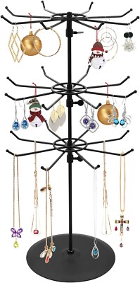 Polmart S301 Three Tier Display Stand Heavy Duty Jewerly Counter Spinner