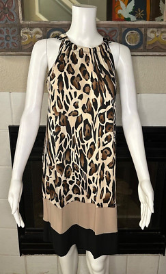 NWT Small Prelude animal print dress armpit-armpit 18'' length 35''