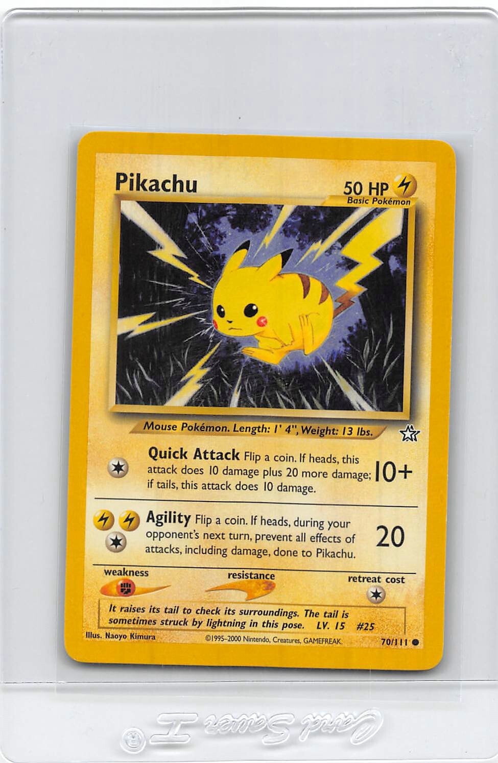 PIKACHU 70/111 - UNLIMITED - Neo Genesis - VINTAGE WOTC