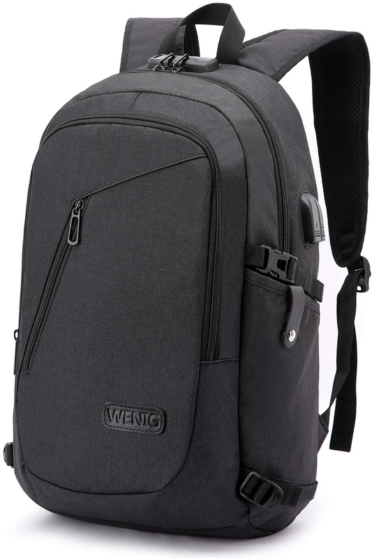 "Ultimate Travel Laptop Backpack - Secure Anti-Theft Design, USB Charging Port,