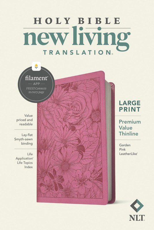 NLT Large Print Premium Value Thinline Bible, Filament: New Living Translation,