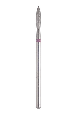 Staleks diamond nail drill bit, flame, red, head 2.3 mm / 10 mm -FA10R023/10