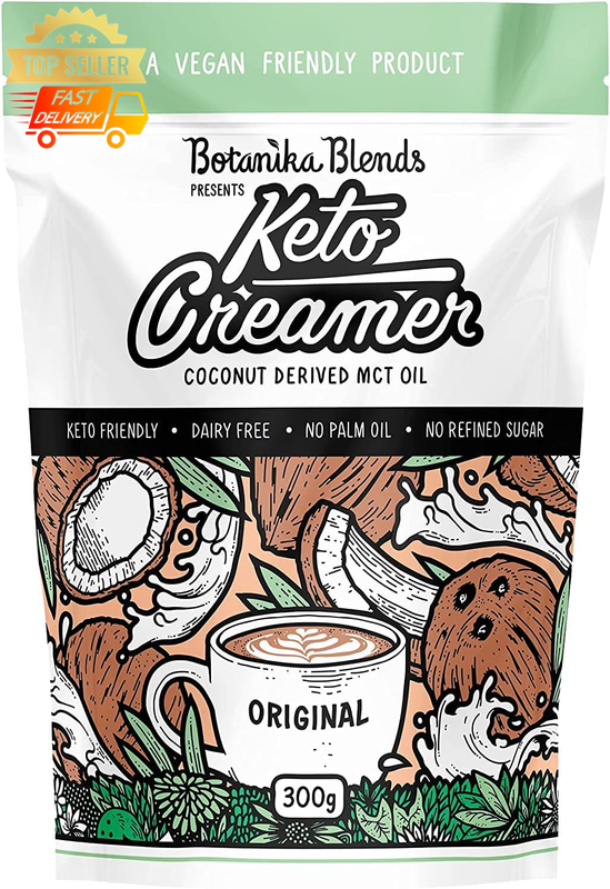 Keto Creamer 300g - Original Low Carb Coffee Creamer, Sugar-Free, Dairy-Free