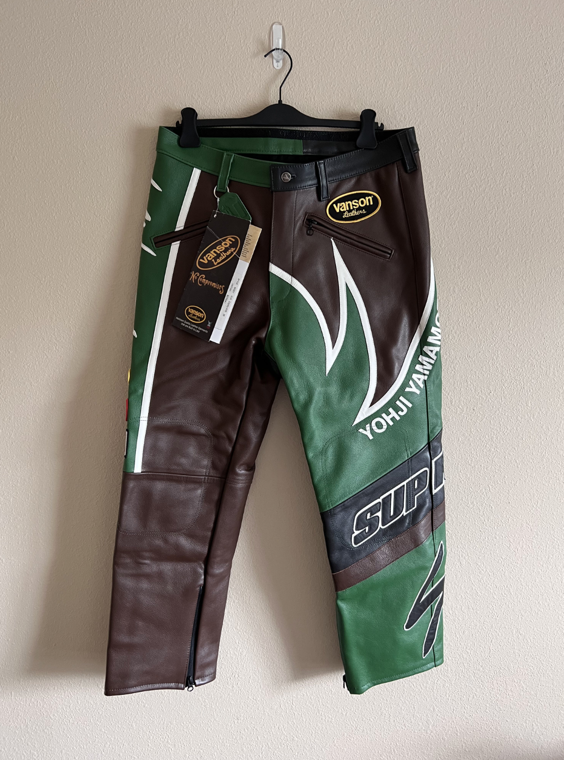 Supreme x Yohji Yamamoto x Vanson Leathers Split Pants Supreme x Yohji Yamamoto x Vanson Leathers Split Pants