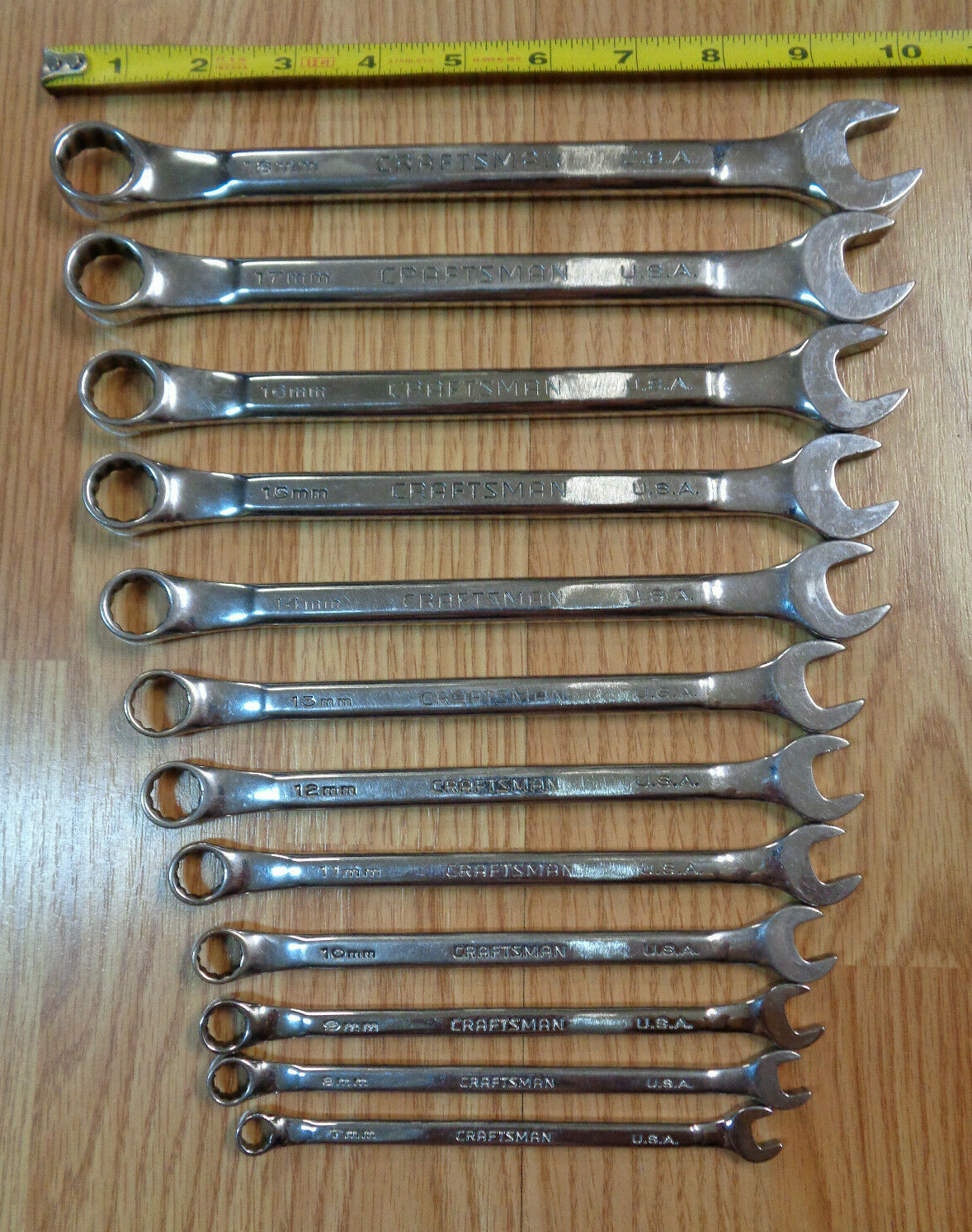 Usa Made Craftsman Professional Metric Wrench Set *polished* Mm