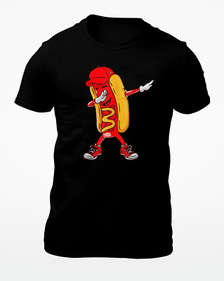 Dabbing Hot Dog Doing Hip Hop Dab Dance - Funny Men's T-Shirt - Women's T-Shirt
