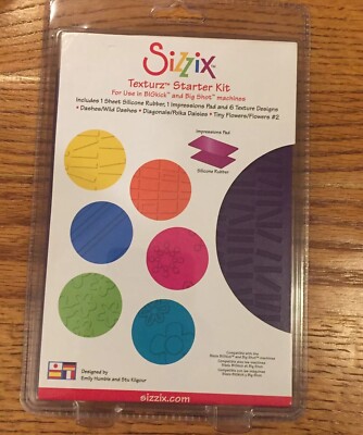 Sizzix Texturz Starter Kit -  For Use In BIGkick Or Bigshot Machines NOS 2007