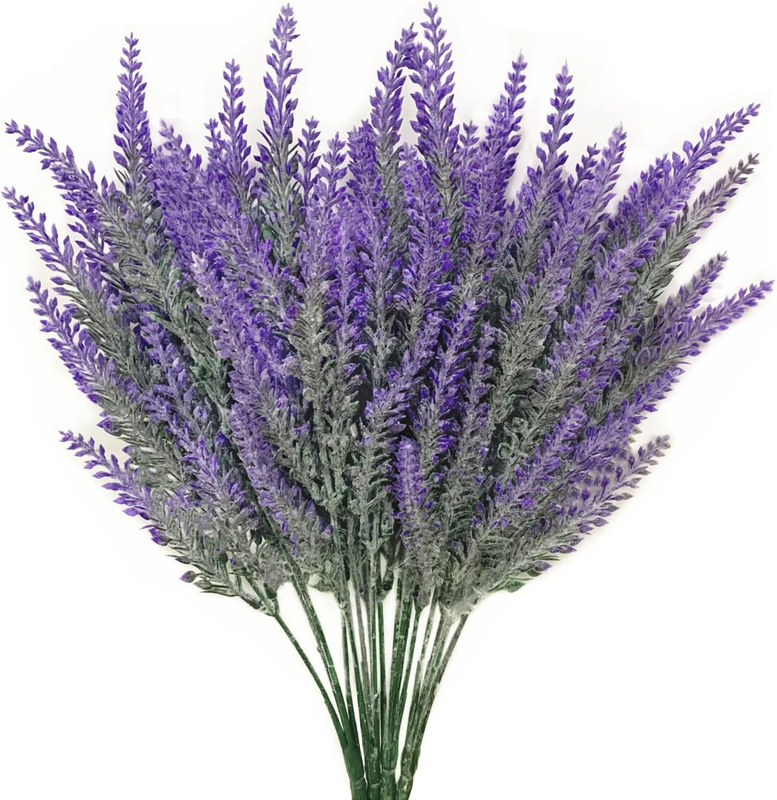 Fake Flowers Lavender in Purple, Artificial Flowers for Deco