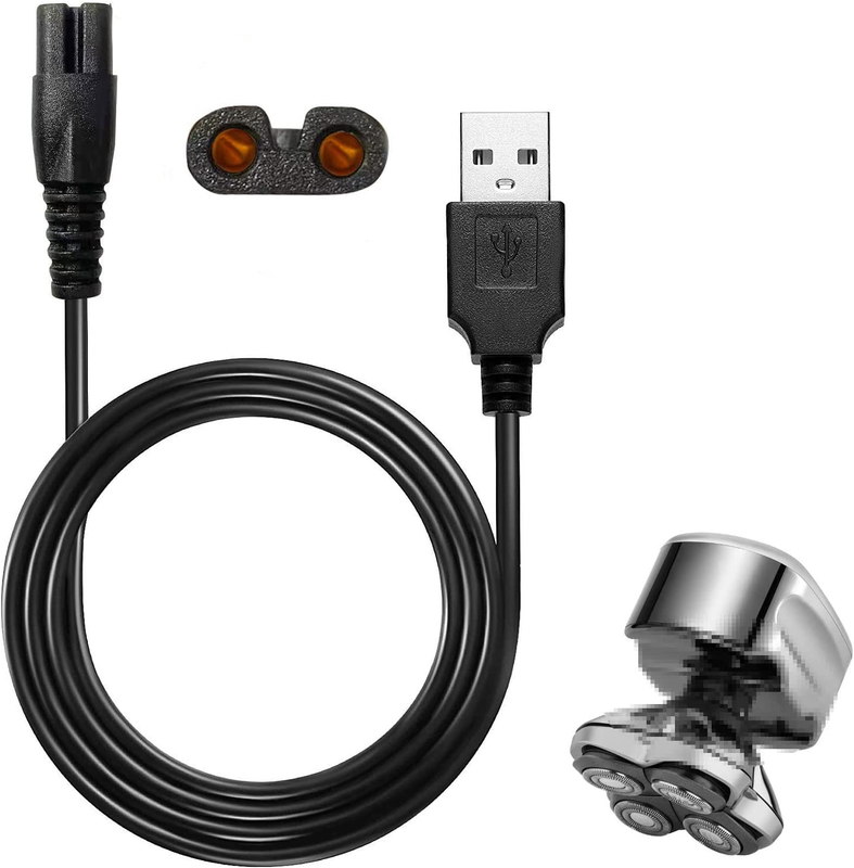 Head Shaver Charger Cord USB Cable for Pitbull Skull Shaver (USB Charger)
