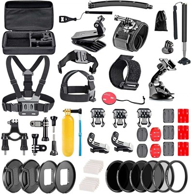 Navitech 60-in-1 Accessory Kit For Nilox EVO 360+ Action Cam