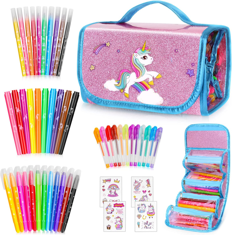 Sets With Unicorn Pencil Case, Kids Unicorn Art S