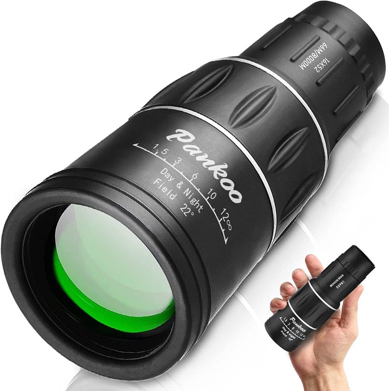 16X52 Monocular Telescope High Powered 2023 Power Prism Comp
