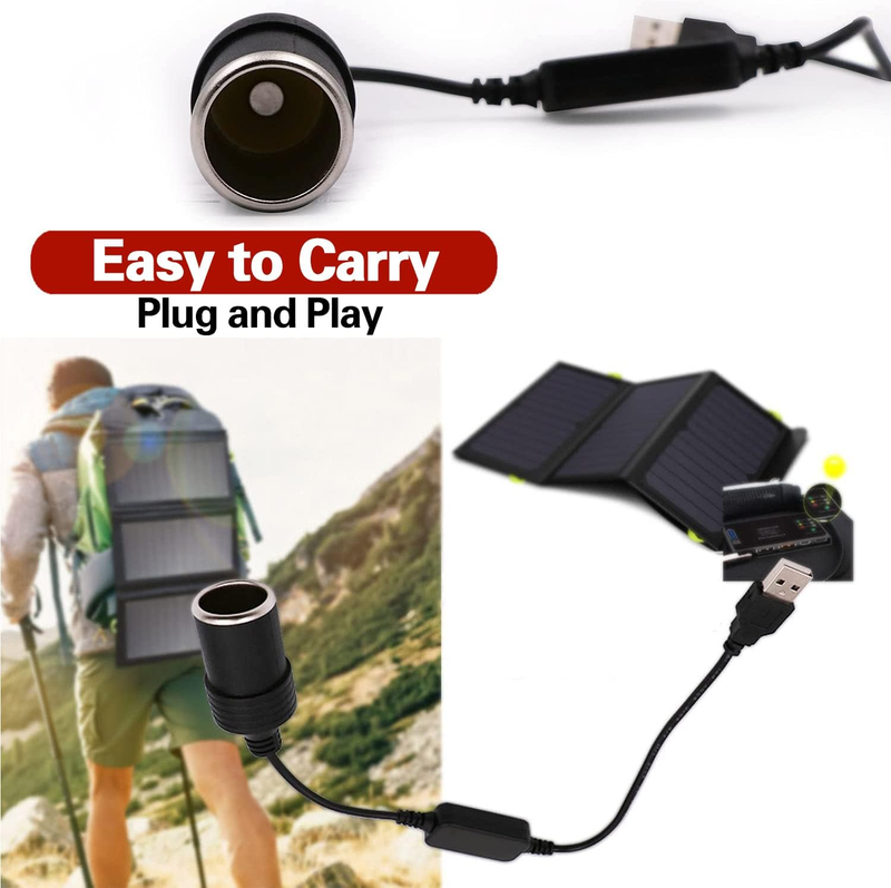 USB Port to 12v Adapter, USB Port to 12v Car Cigarette Lighter Adapter Socket Fe