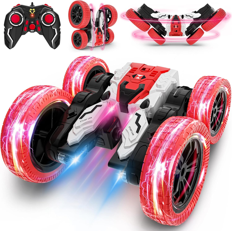Remote Control Car, Double Sided RC Car, 360� Flip Rechargeable Gift for Kid 3 +