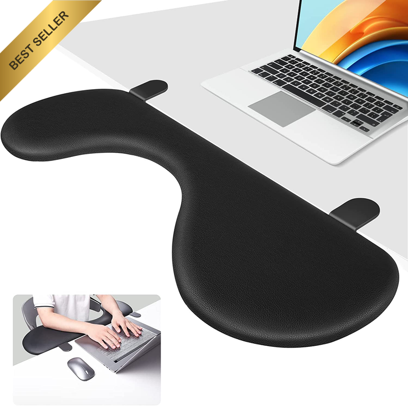 Desk Extender Tray, Foldable Arm Rest Elbow Wrist Rest Support Clamp on Desk Erg