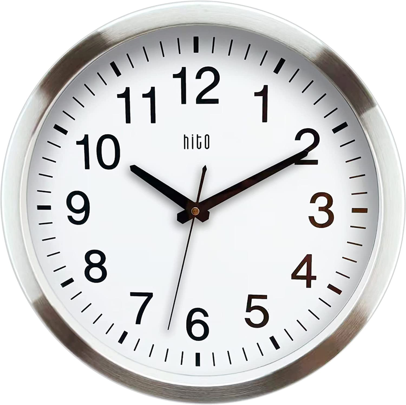 Hito Silent Wall Clock Non Ticking 14 Inch Large Oversized S