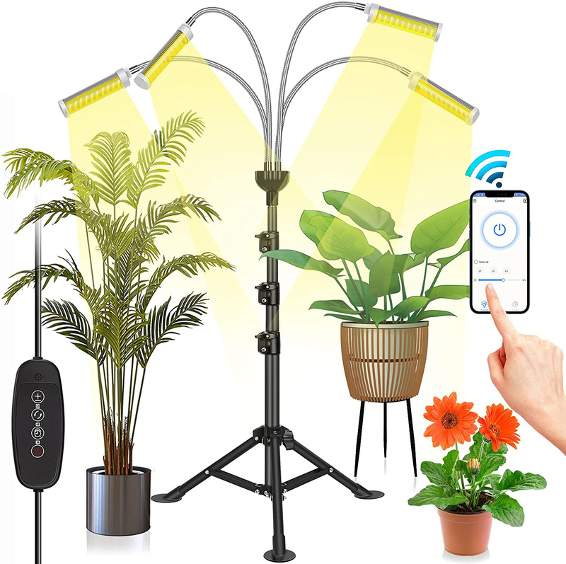 200w Full Spectrum Led Growing Lights With Stand And App Remote