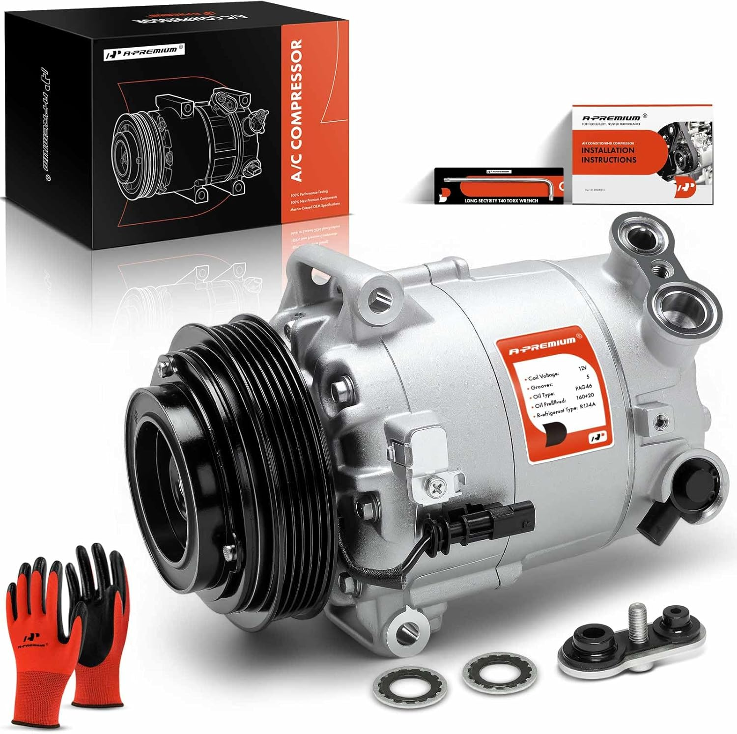 Air Conditioner AC Compressor for Chevrolet Equinox 2016-2017 Impala 2014-2015
