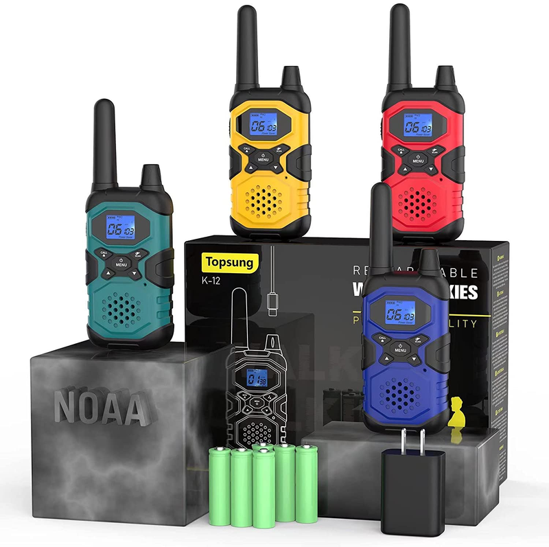 Rechargeable For Adults Noaa 2 Way Radios Walkie Tal