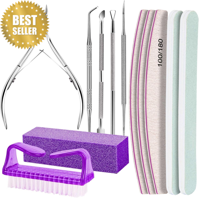 Nail Care Tool Kit, Nail Files 100/180, Buffer Block, Cuticle Nippers, Cuticle P
