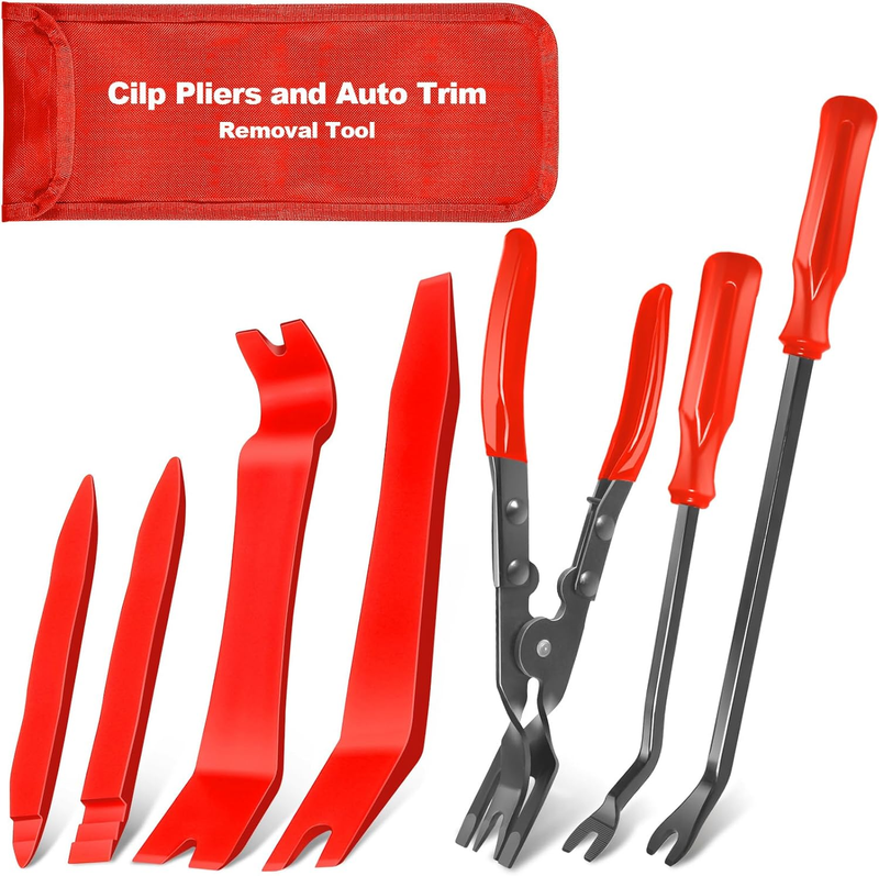 7 Pcs Auto Trim Removal Tool Kit for Car Panel Dashboard Door Clips and Upholste