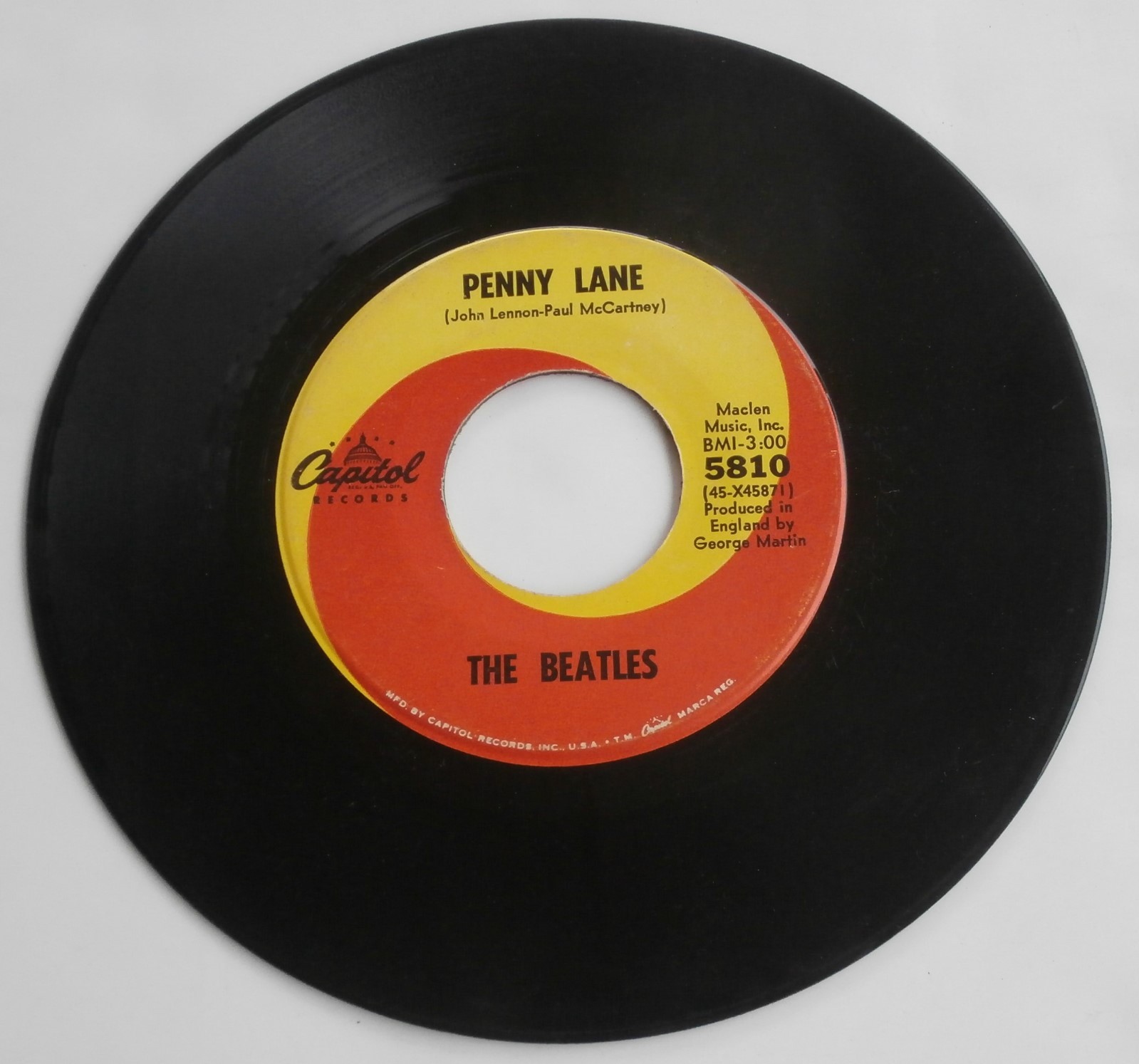 we all together　レア　レコード　ビートルズ The Beatles 45 Record Same Label Both Sides Wrong Time