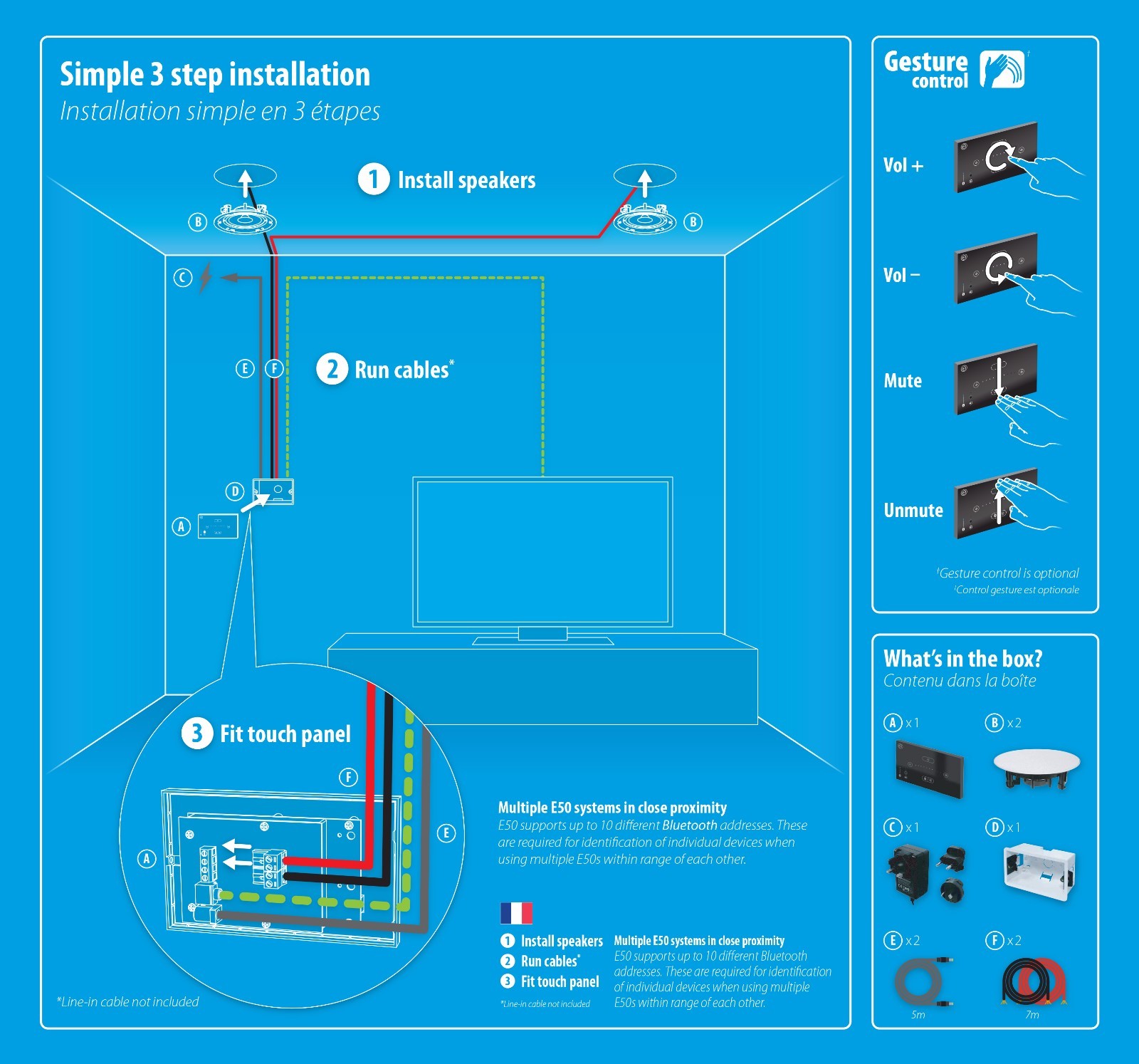 systemline e50 4 speakers