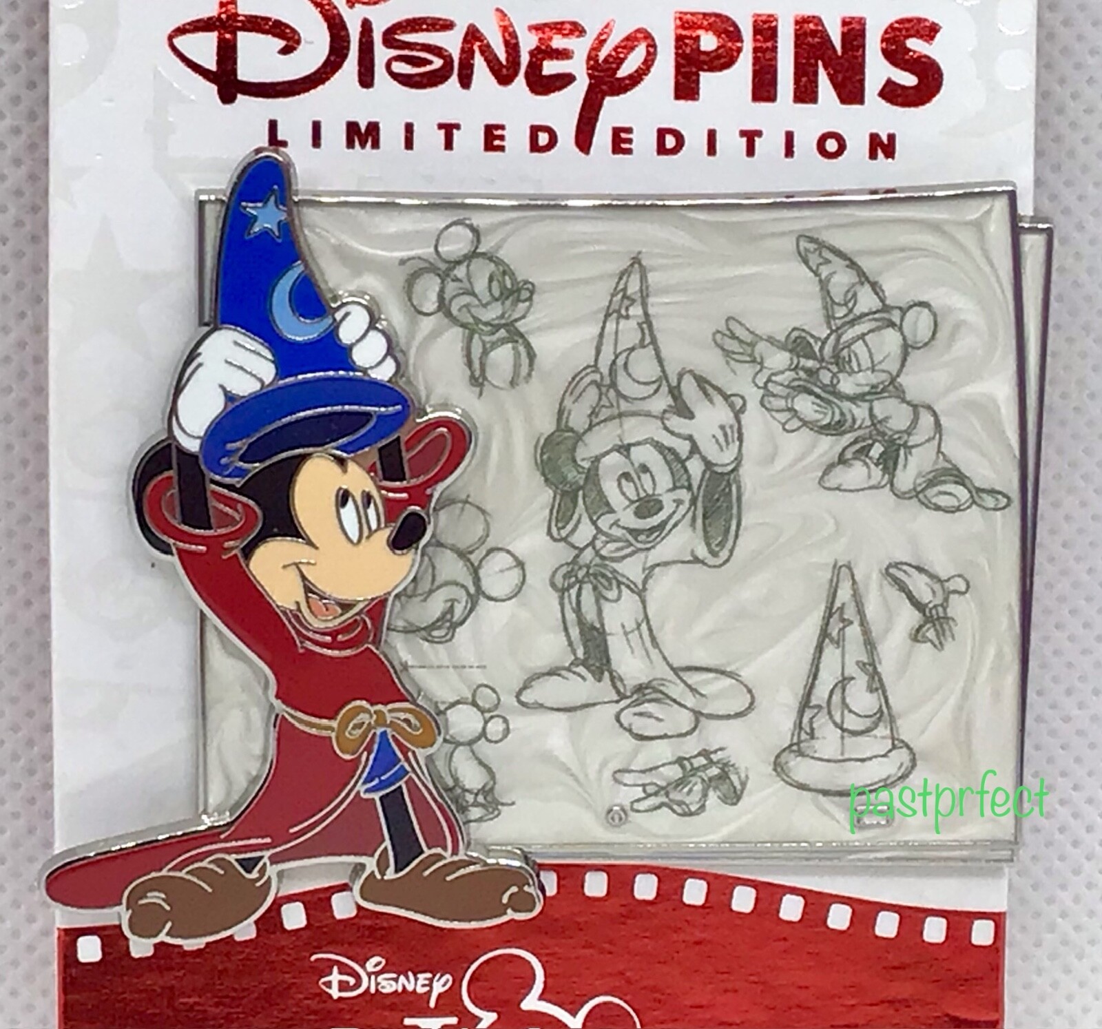 Disney LE 1000 Pin Sorcerer Mickey Fantasia Sketch Joy on
