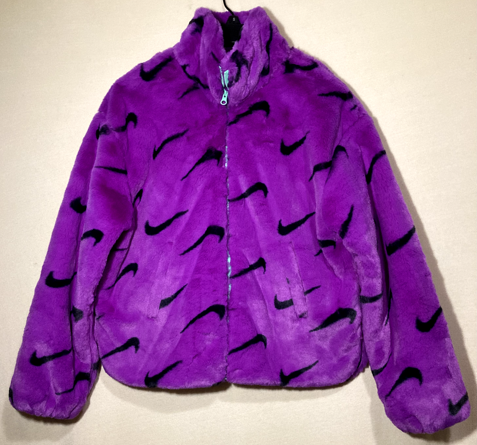 Nike Sportswear Plush Women's XS Purple Printed Faux Fur