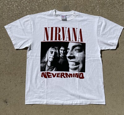 NIRVANA vintage 1992 NEVERMIND AUSTRALIAN TOUR t shirt XL Modern Reprint NWOT