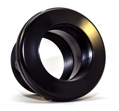 2-Inch - Thread x Thread - ABS Plastic Bulkhead Fitting - Made in the USA