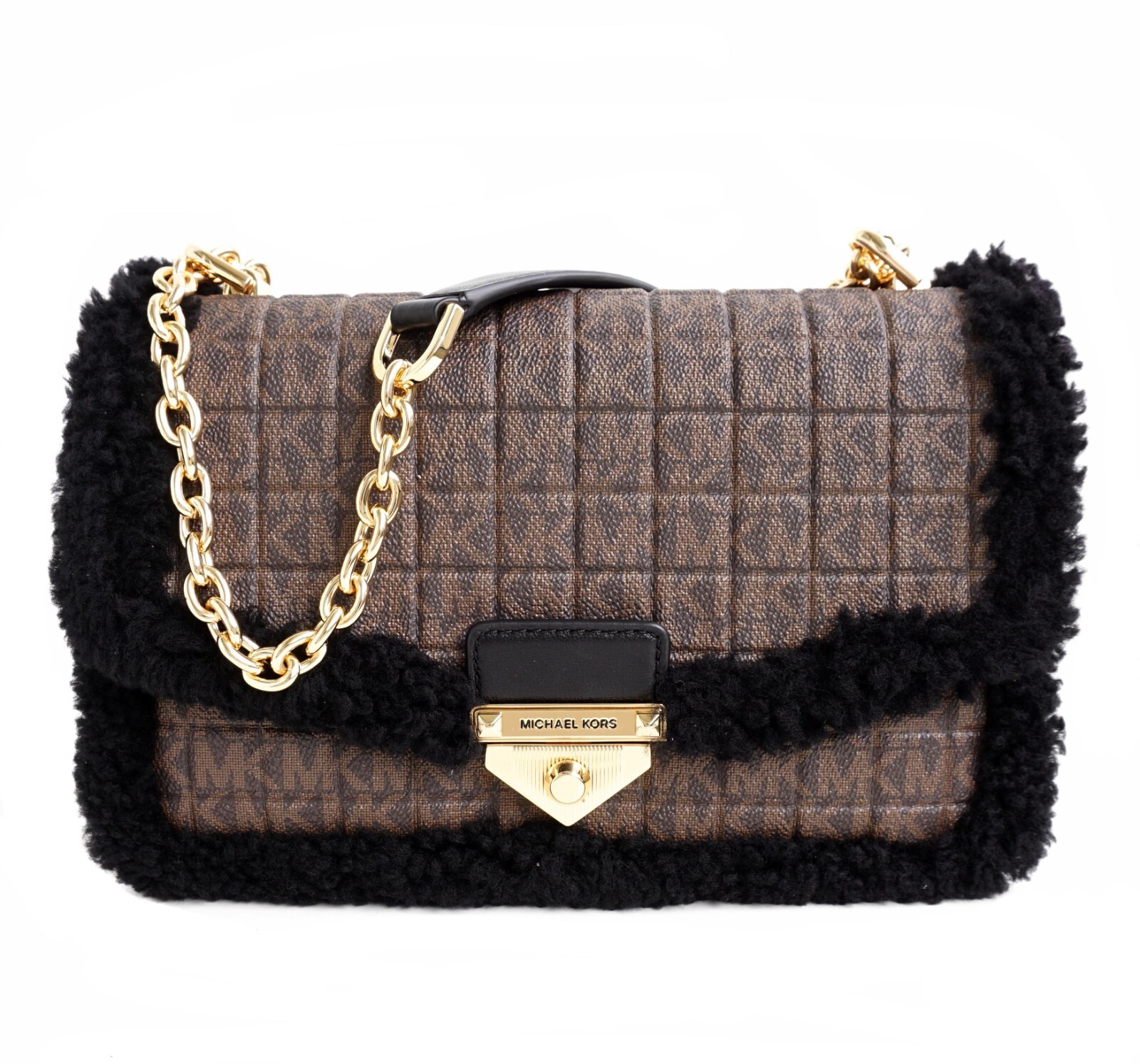 

Женская сумка Michael Kors Soho стеганая цепочка LG, коричневая черная новинка, Michael Kors Whitney