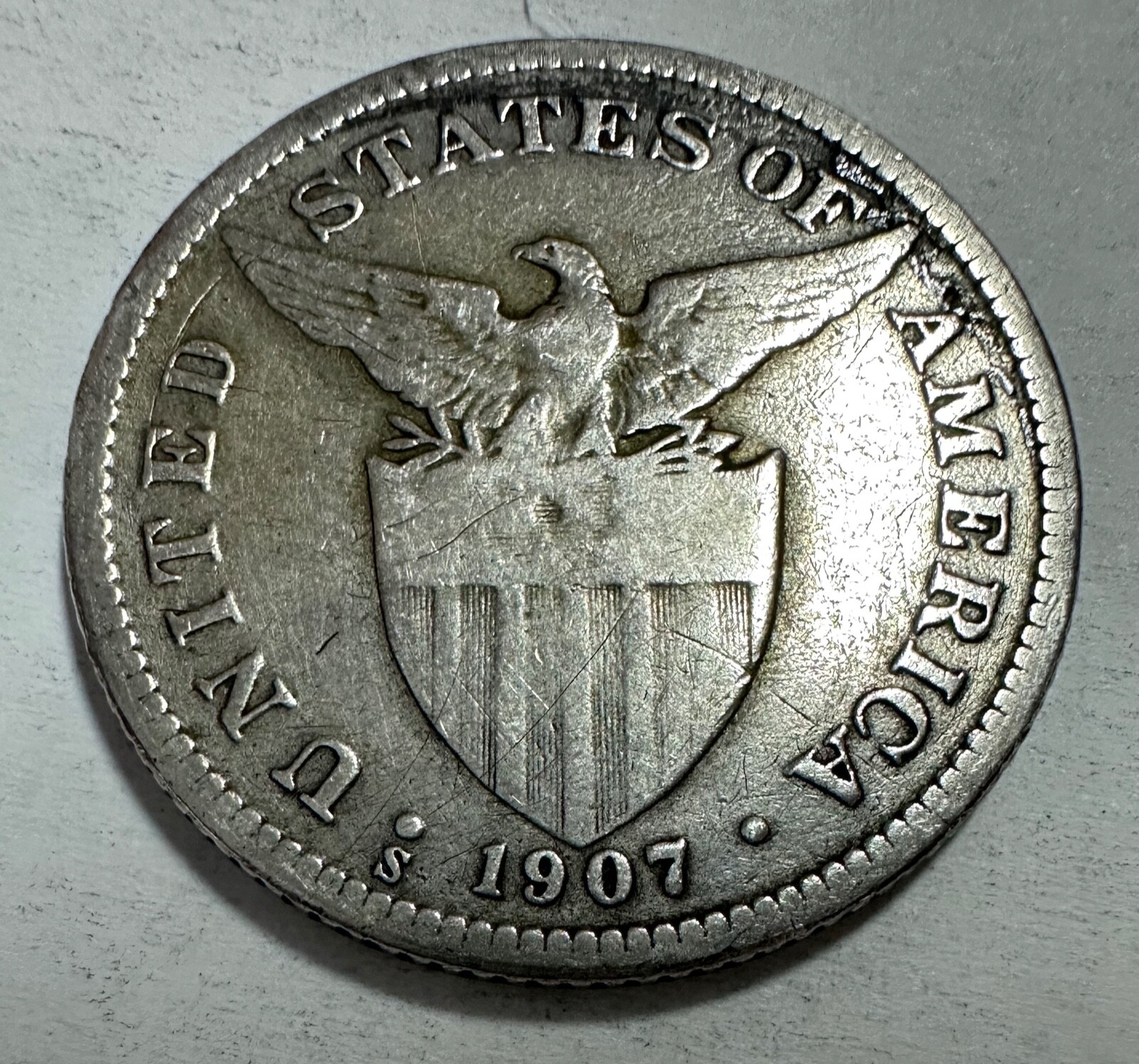 1907s US-Philippines Silver Coin 50 centavos - lot#23 | eBay