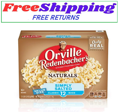Orville Redenbacher's Naturals Simply Salted Popcorn, Microwave Popcorn, 3.29 Oz
