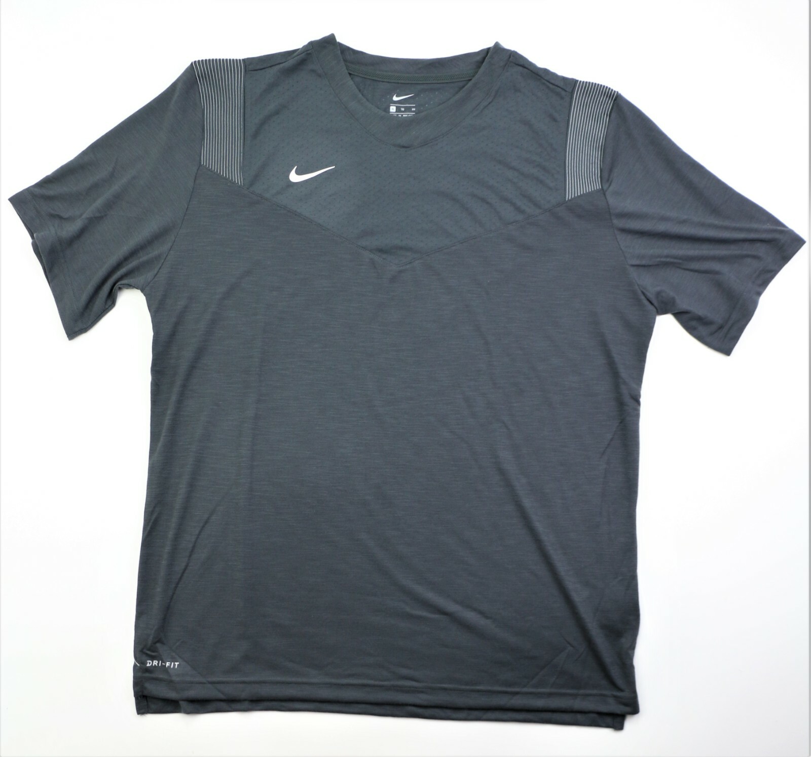 

Новая мужская футболка Nike DRI-FIT, размер  CW3540-060, антрацитовый/белый, с коротким рукавом, Anthracite/white, CW3540-060