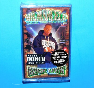 MR. MARCELO -BRICK LIVIN--2000 MASTER P/ NO LIMIT RECORDS SEALED CASSETTE!!!!