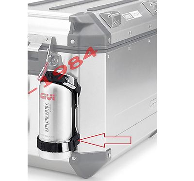 SOLO SUPPORTO GIVI E162 PER BORRACCIA IN ACCIAIO INOX SU OUTBACK E DOLOMITI 1 PZ