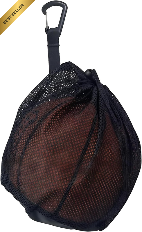Mesh Ball Bag with Inner Pocket for Soccer Basketball