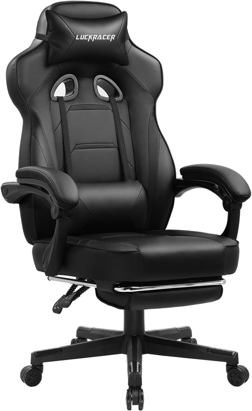 With Footrest Computer Office Desk Chair With Leg Rest High Back Ad