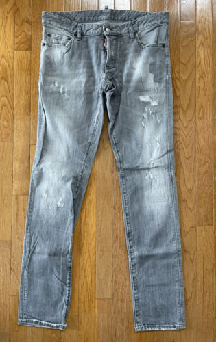 mens dsquared2 jeans size EU 50 light grey wash Skinny Jean mens dsquared2 jeans size EU 50 light grey wash Skinny Jean