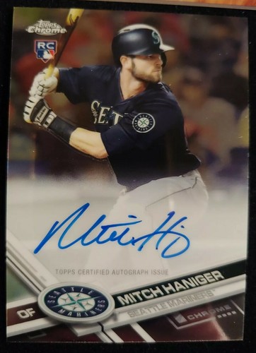 MITCH HANIGER AUTO #/ 2017 Topps Tribute Auto & 2017 Topps Chrome Rookie Auto RC
